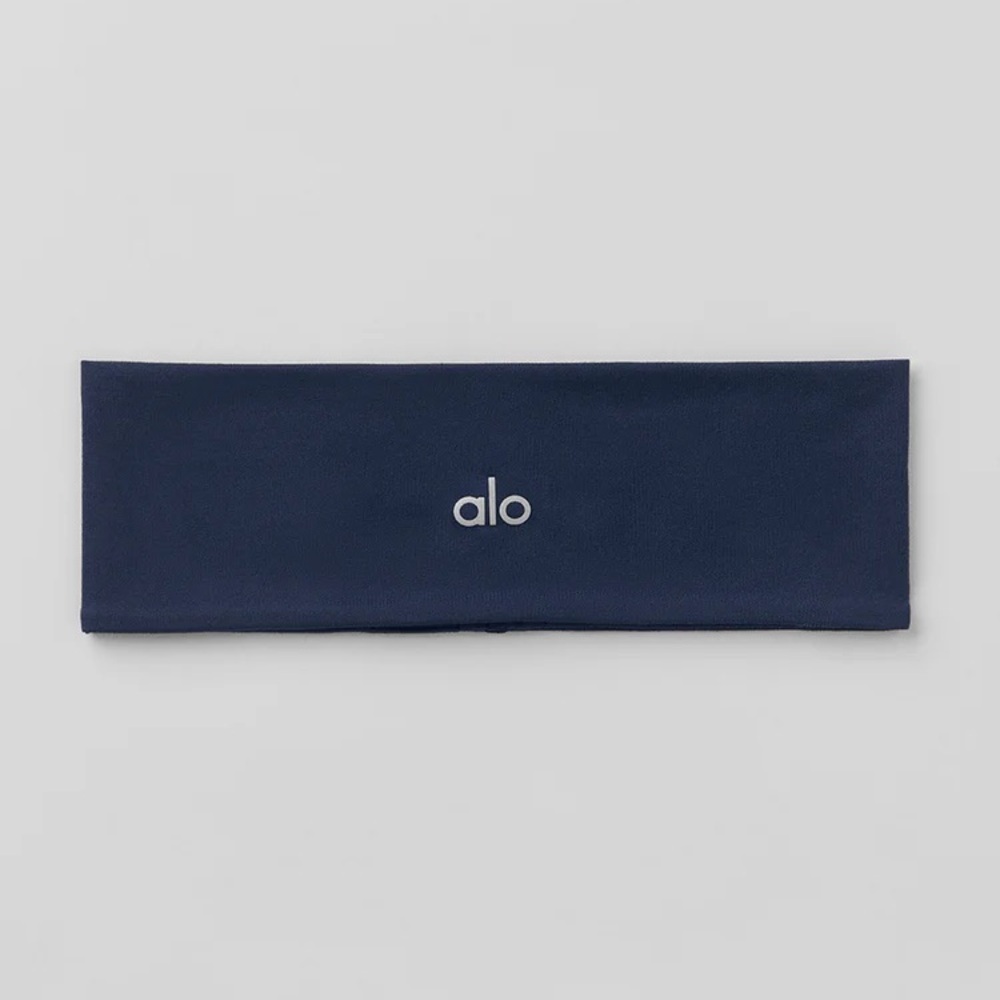 Alo Performance Conquer Headband Navy NWT